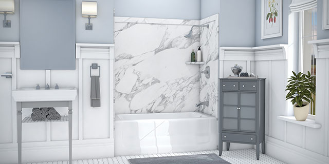 Shower to tub conversions